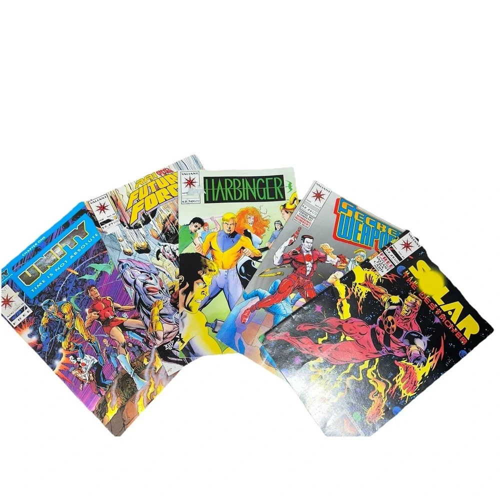 (…3). 5 collection of vintage Valiant Comics from the 1990